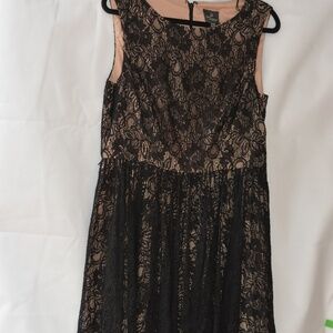 Black Lace Dinner Dress SZ 14 Adrianna Papell
